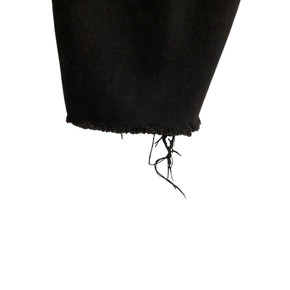 Judy Blue Black Distressed Skinny Fit Jeans 15/32 Frayed Hem Grunge Hippie Boho - Picture 11 of 13